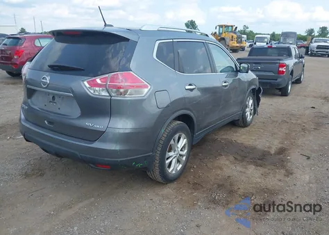 2015 Nissan Rogue Sv из США, поврежденный, VIN KNMAT2MV4FP553232